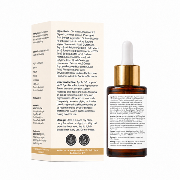 Yafé Spot Fade Radiance Pigmentation Serum with Glutathione, 30ml
