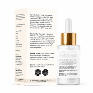 Yafé Pore Perfect Niacinamide & Hyaluronic Serum for Oily, 30ml
