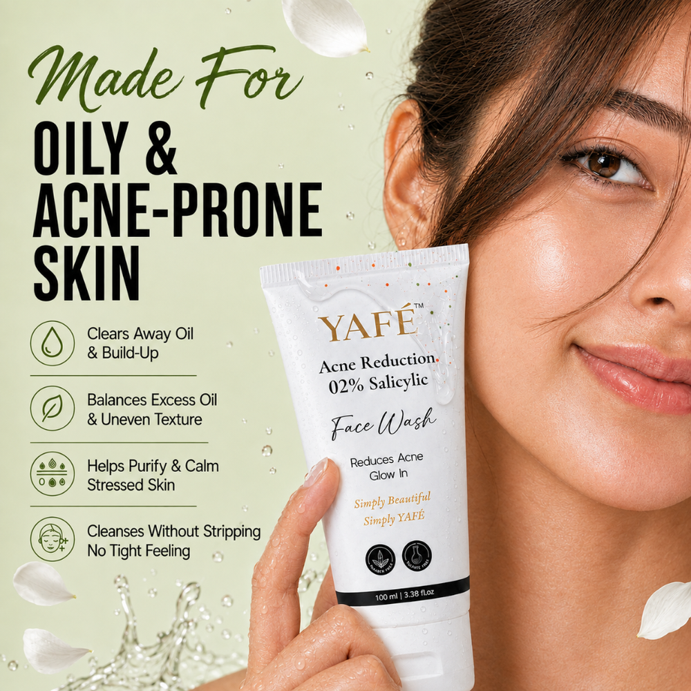 Yafé Acne Reduction 2% Salicylic Face Wash for Oily Skin, 100ml