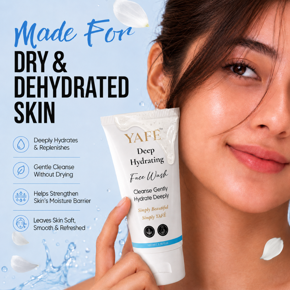 Yafé Deep Hydration Face Wash with Niacinamide & Hyaluronic Acid, 100ml