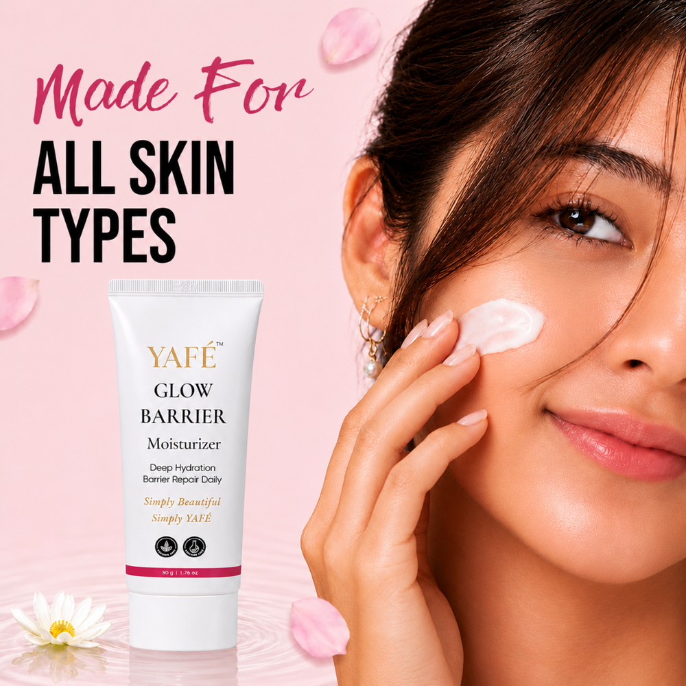 Yafé Glow Barrier Moisturizer with Ceramides & Niacinamide Face Cream, 50g