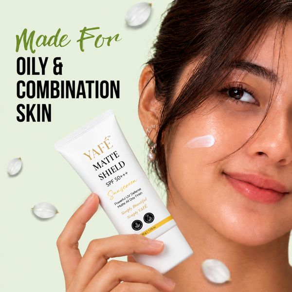 Yafé Matte Shield Sunscreen SPF 50+++ with Vitamin E | 50g