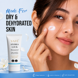 Yafé Hydra Lock Moisturizer, Hyaluronic Acid & Niacinamide Face Cream, 50g