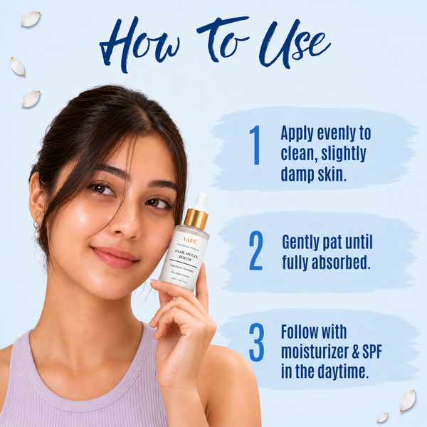 Yafé Snail Mucin Repair Serum with Niacinamide & Hyaluronic Acid, 30ml