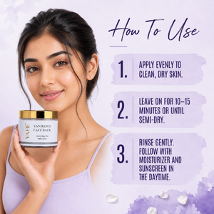 Yafé De-Tan Brightening Face Pack with Kojic Acid & Niacinamide, 50g
