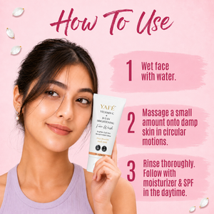 Yafé Vitamin C + D Tan Brightening Face Wash with Niacinamide | 100ml