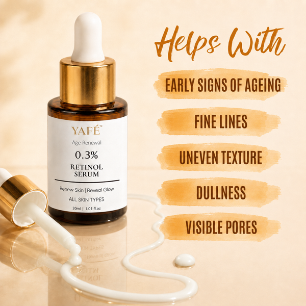 Yafé Age Renewal 0.3% Retinol Serum with Niacinamide & CoQ10 | 30ml
