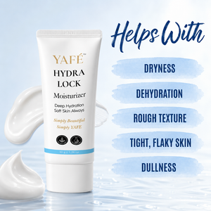 Yafé Hydra Lock Moisturizer, Hyaluronic Acid & Niacinamide Face Cream, 50g