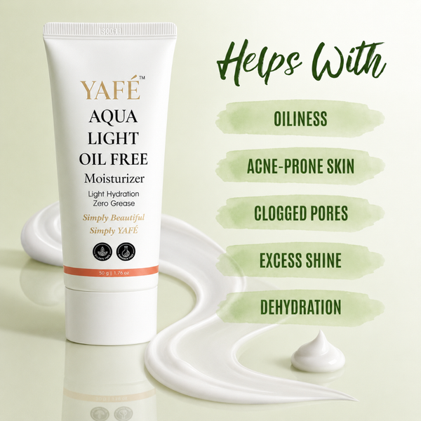 Yafé AquaLight Oil-Free Moisturizer with Aloe Vera & Amino Acids, 50g