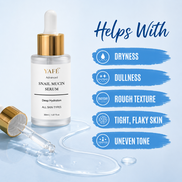 Yafé Snail Mucin Repair Serum with Niacinamide & Hyaluronic Acid, 30ml