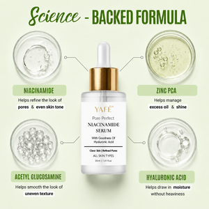 Yafé Pore Perfect Niacinamide & Hyaluronic Serum for Oily, 30ml