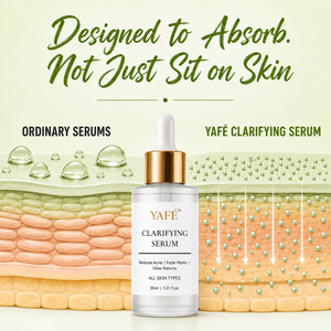 Yafé Clarifying Serum with Salicylic, Glycolic & Mandelic Acid, 30ml