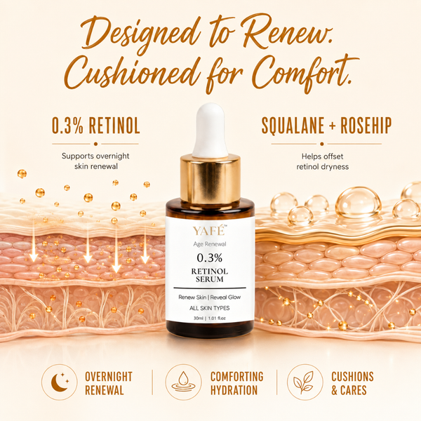 Yafé Age Renewal 0.3% Retinol Serum with Niacinamide & CoQ10 | 30ml