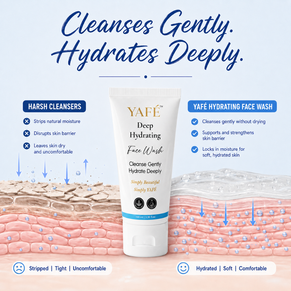Yafé Deep Hydration Face Wash with Niacinamide & Hyaluronic Acid, 100ml