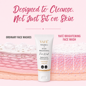 Yafé Vitamin C + D Tan Brightening Face Wash with Niacinamide | 100ml