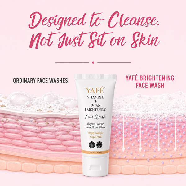 Yafé Vitamin C + D Tan Brightening Face Wash with Niacinamide | 100ml